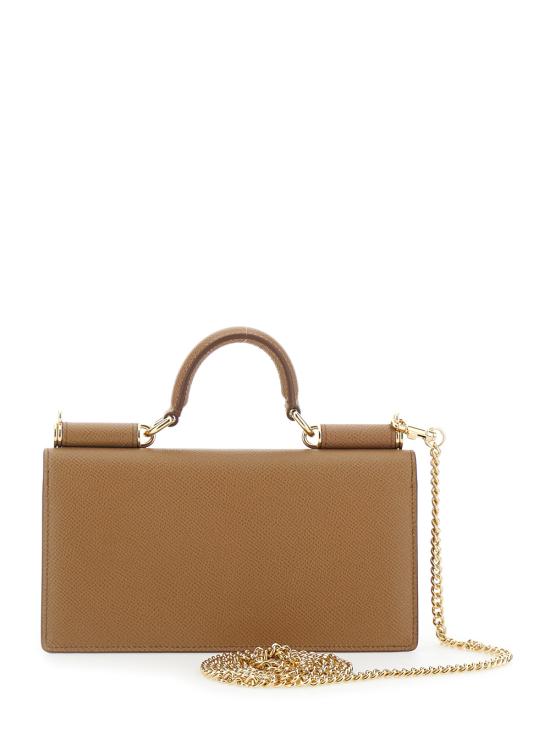 26FW 돌체앤가바나 Dauphine-print calfskin 미니백 BI3280A10018M417 Brown - DOLCE & GABBANA