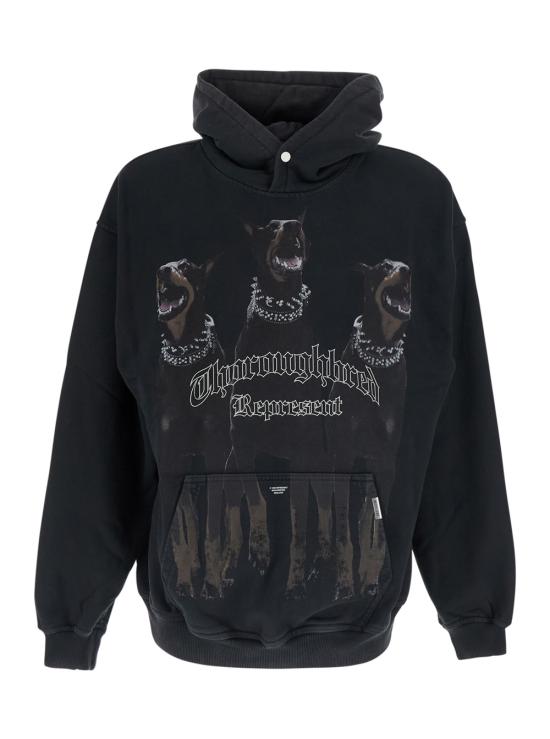 26FW 리프레젠트 긴팔 티셔츠 MLM41134VINTAGEBLACK Black