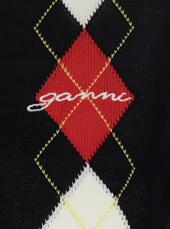 26FW 가니 긴팔 티셔츠 A1160009099 Black - GANNI