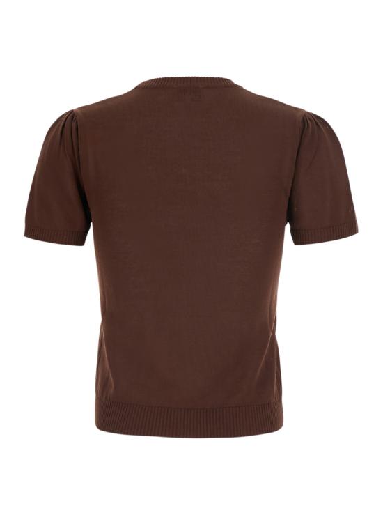 26FW 가니 긴팔 티셔츠 A104029505H Brown - GANNI