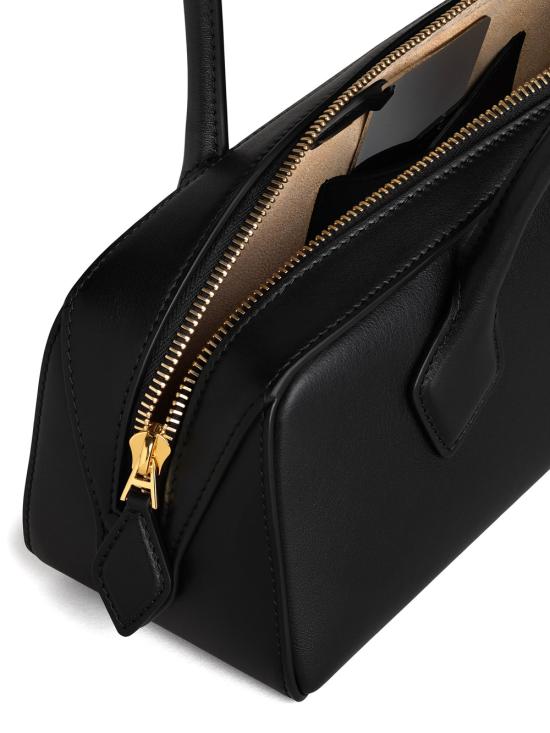 26FW 알라이아 르 테켈 미디움 레더 숄더백 AA1S06033I061 999 NOIR - ALAIA