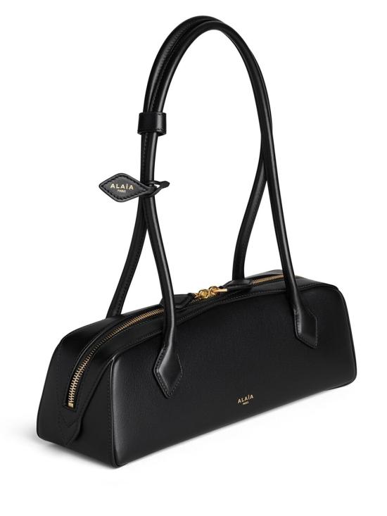 26FW 알라이아 르 테켈 미디움 레더 숄더백 AA1S06033I061 999 NOIR - ALAIA