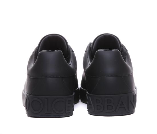 26FW 돌체앤가바나 카프스킨 포르토피노 스니커즈 CS1772 A106580999 Black - DOLCE & GABBANA