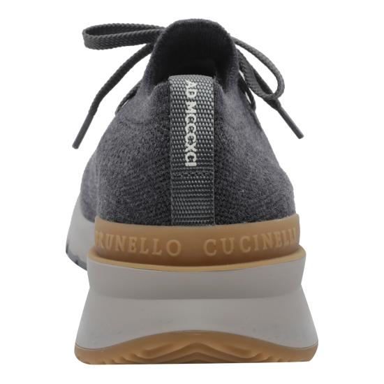 26FW 브루넬로 쿠치넬리 스니커즈 MZUWLBO253 CBB82 Grey - BRUNELLO CUCINELLI