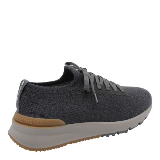 26FW 브루넬로 쿠치넬리 스니커즈 MZUWLBO253 CBB82 Grey - BRUNELLO CUCINELLI