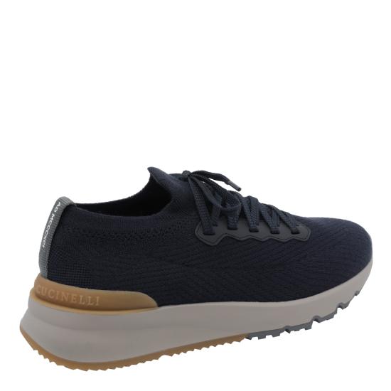 26FW 브루넬로 쿠치넬리 스니커즈 MZUWLBO253 CEG72 Blue - BRUNELLO CUCINELLI