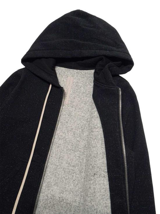 26FW 릭 오웬스 후드 티셔츠 RU02F4284WFE 09 BLACK - RICK OWENS