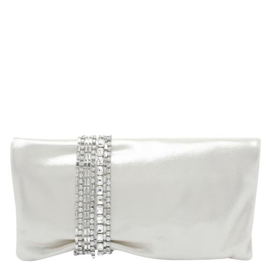 26FW 지미추 토트백 ZANDRA ZIULIGHT SOFT GOLD CRYSTAL White - JIMMY CHOO