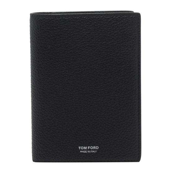 26FW 톰포드 그레인 레더 폴딩 카드 홀더 Y0274 LCL158SNAA Black