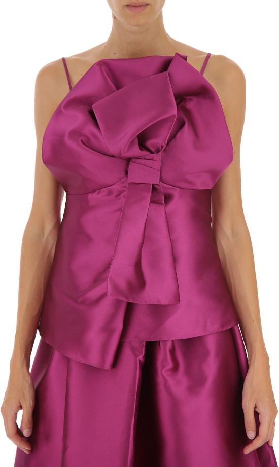  알베르타 페레티 민소매 티셔츠 0801 9225 0236 violet ROSA - ALBERTA FERRETTI