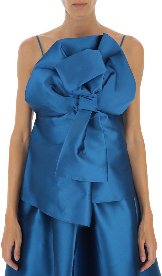  알베르타 페레티 민소매 티셔츠 0801 9225 0319 blu BLU - ALBERTA FERRETTI