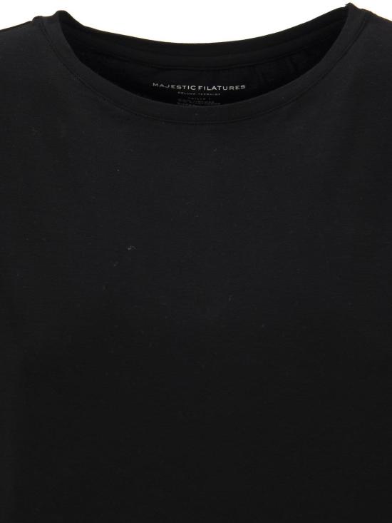 26SS 마제스틱필라쳐 반팔 티셔츠 M001FTS571002 Black - MAJESTIC FILATURES