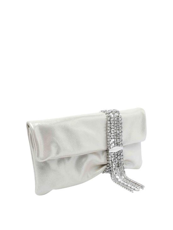 25FW 지미추 클러치/파우치 ZANDRAZIULIGHTSOFTGOLDCRYSTAL Silver - JIMMY CHOO