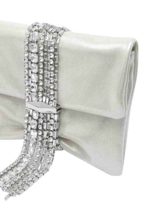 25FW 지미추 클러치/파우치 ZANDRAZIULIGHTSOFTGOLDCRYSTAL Silver - JIMMY CHOO
