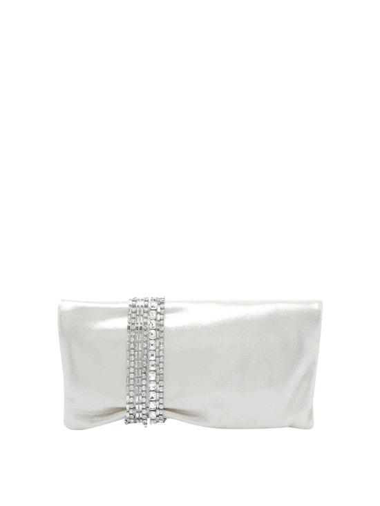 25FW 지미추 클러치/파우치 ZANDRAZIULIGHTSOFTGOLDCRYSTAL Silver - JIMMY CHOO