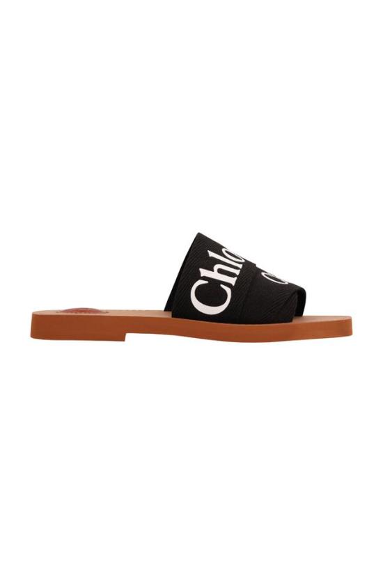 26FW 끌로에 우디 플랫 뮬 CHC22U188Z3 BLACK