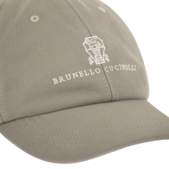 브루넬로 쿠치넬리 로고 자수 베이스볼 캡 M252D9850 TURTLEDOVE - BRUNELLO CUCINELLI