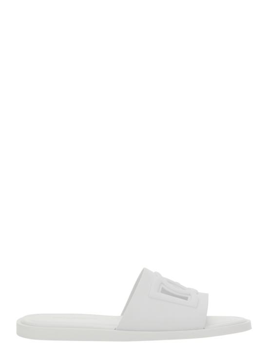 26FW 돌체앤가바나 러버 비치웨어 슬리퍼 CS2215AN99487163 White