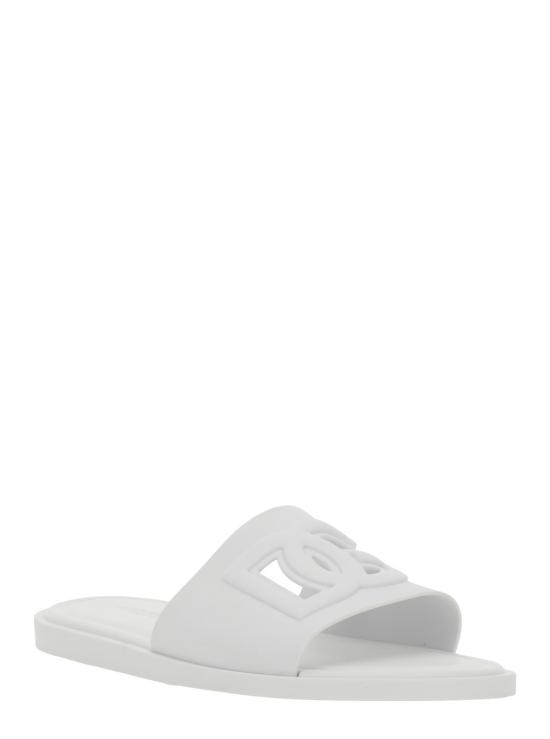 26FW 돌체앤가바나 러버 비치웨어 슬리퍼 CS2215AN99487163 White - DOLCE & GABBANA