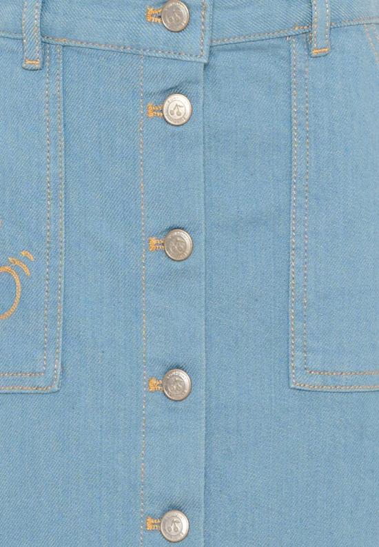 26FW [키즈] 봉쁘앙 스커트 P06GSKW00001 014 DENIM - BONPOINT