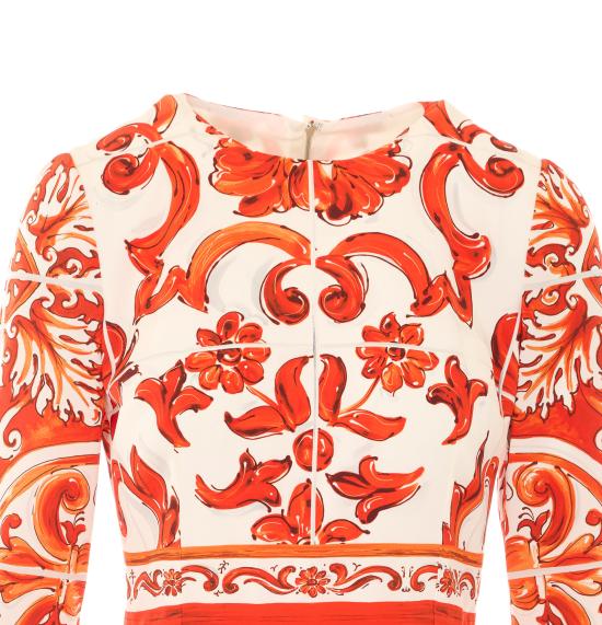 26FW 돌체앤가바나 미디 원피스 F6EAJT GDDRJS9000 Orange - DOLCE & GABBANA