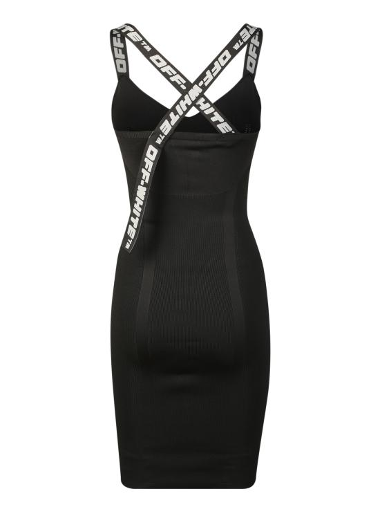  오프화이트 원피스 OWHI022C99 KNI001 1009 Black - OFF WHITE