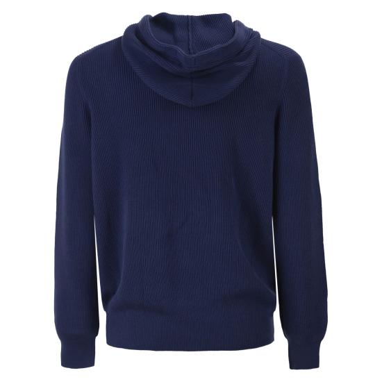 26SS 브루넬로 쿠치넬리 후드 니트 탑 M29200416G AVIO - BRUNELLO CUCINELLI