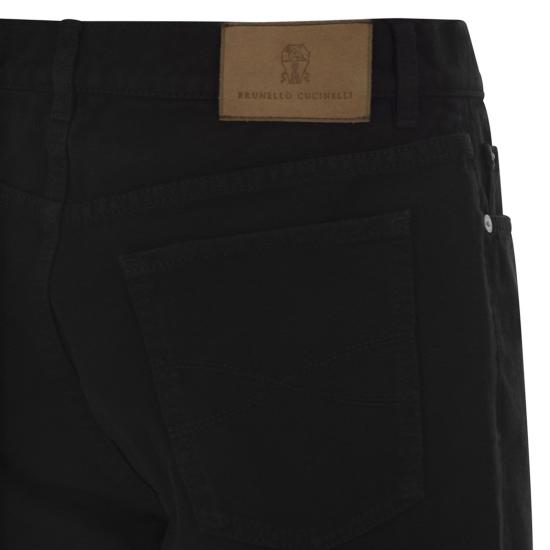 26SS 브루넬로 쿠치넬리 스트레이트 팬츠 M237PO2090 BLACK - BRUNELLO CUCINELLI