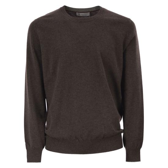  브루넬로 쿠치넬리 캐시미어 니트 M2200100 DARK BROWN