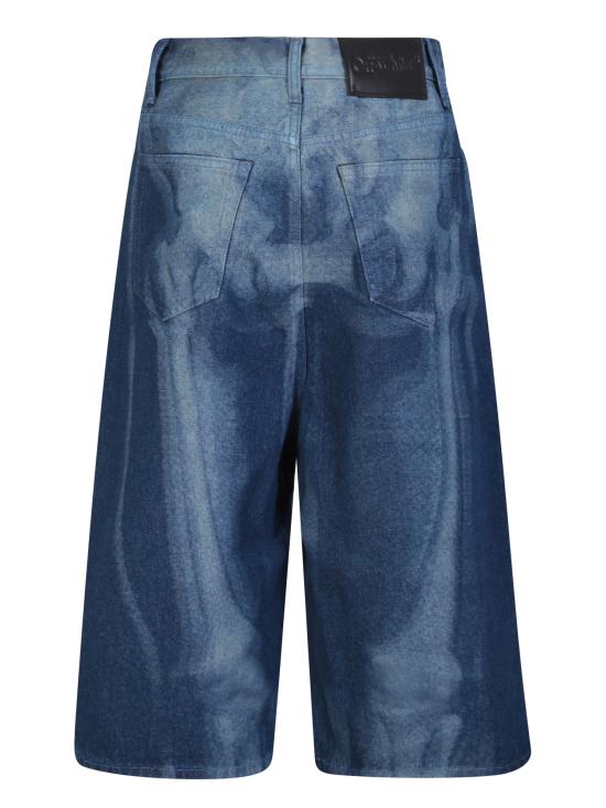  오프화이트 숏팬츠 OMYC016S23 DEN001 6900 Blue - OFF WHITE
