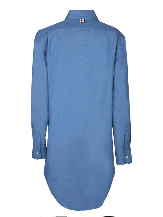  톰브라운 RWB 스트라이프 버튼 다운 셔츠 드레스 FDSE33A F0351 440 Blue - THOM BROWNE