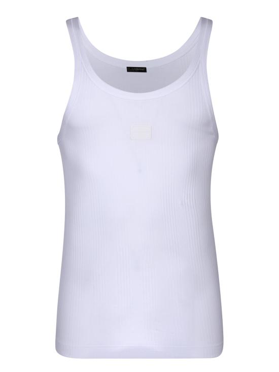  돌체앤가바나 코튼 리브 탱크탑 G8PA8T FUGSI W0800 White