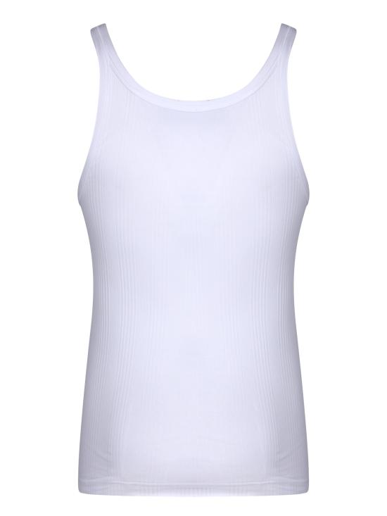  돌체앤가바나 코튼 리브 탱크탑 G8PA8T FUGSI W0800 White - DOLCE & GABBANA