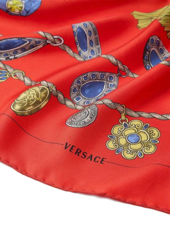 26FW 베르사체 머플러/스카프 1001600 1A18820 5R860 VINTAGE RED LIGHT BLUE GOLD - VERSACE
