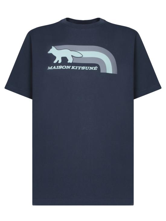  메종키츠네 탑 MM00113 KJ0118 P492 Blue