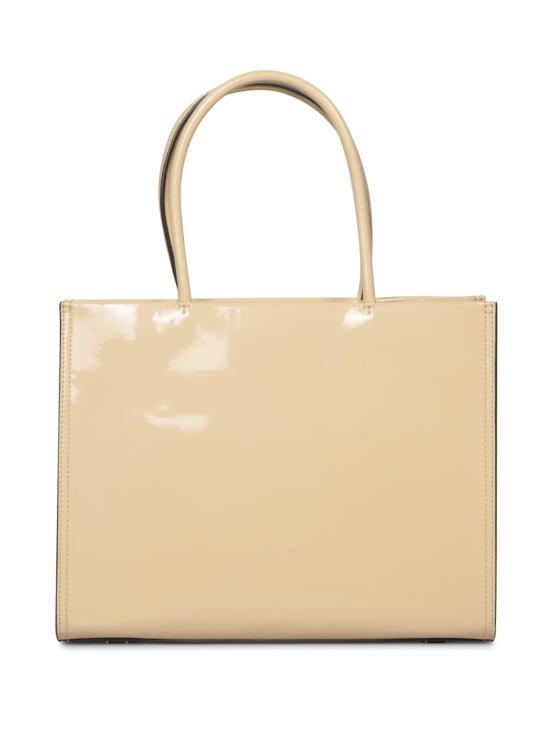 25SS 토리버치 엘라 바이오 페이턴트 스몰 토트백 161876 700 White - TORY BURCH