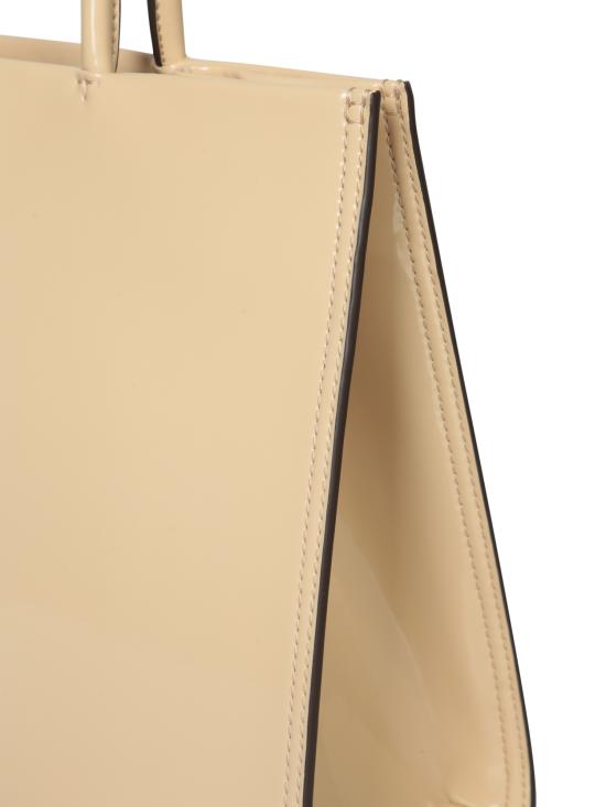 25SS 토리버치 엘라 바이오 페이턴트 스몰 토트백 161876 700 White - TORY BURCH