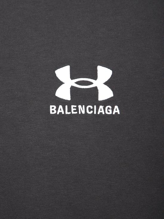 25SS 발렌시아가 x 언더아머 오버사이즈 핏 티셔츠 787349 TRVB7 9034 Black - BALENCIAGA