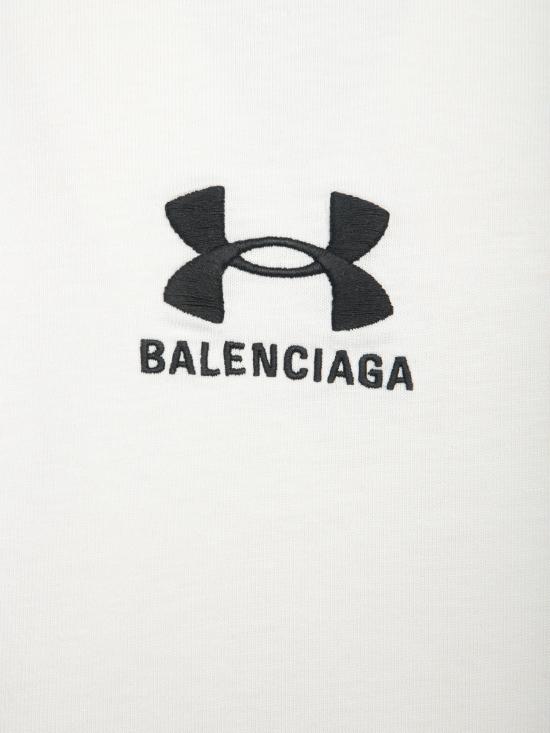 25SS 발렌시아가 x 언더아머 오버사이즈 핏 티셔츠 787349 TRVB7 9081 White - BALENCIAGA