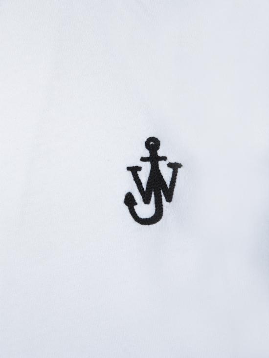 25SS JW앤더슨 앵커 자수 티셔츠 JT0257 PG1510 001 White - JW ANDERSON
