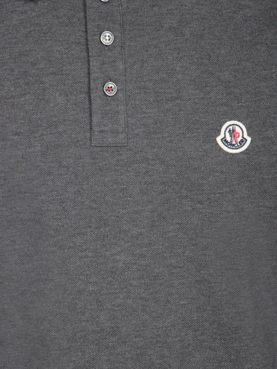 25SS 몽클레어 트리밍 코튼 피케 폴로 셔츠 8A70300 84556 989 Grey - MONCLER