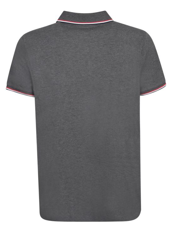 25SS 몽클레어 트리밍 코튼 피케 폴로 셔츠 8A70300 84556 989 Grey - MONCLER