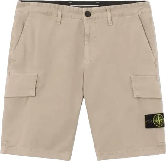 26SS 스톤 아일랜드 숏팬츠 ORGANICCOTTONSTRETCHBROKENTWILLSHORTSDESERTSANDL1S15L100018S0004V019A BEIGE