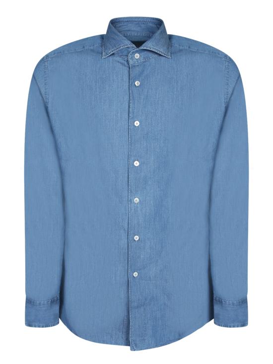 26SS 델 오글리오 셔츠 MOP721ML 11296 001 Blue
