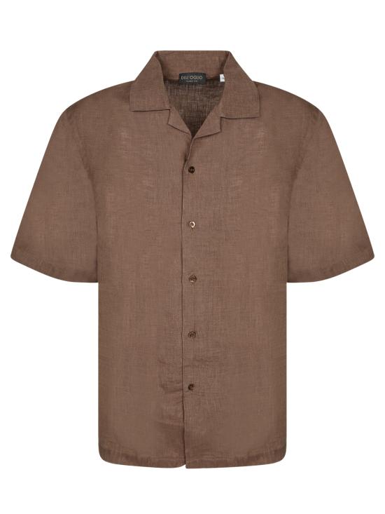 26SS 델 오글리오 셔츠 BOWLING VI26 396 Brown