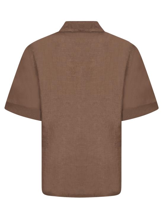 26SS 델 오글리오 셔츠 BOWLING VI26 396 Brown - DELL'OGLIO