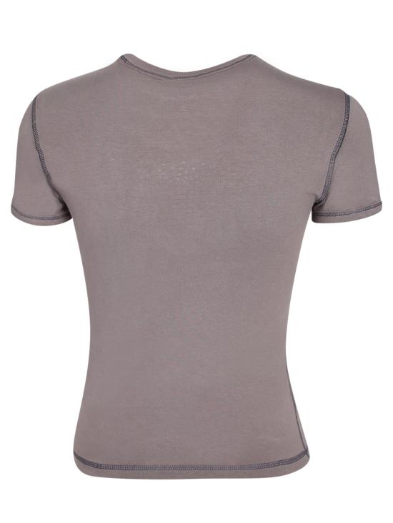 26SS 디젤 Slim heart print 티셔츠 A20980 0QHHA 96I Grey - DIESEL
