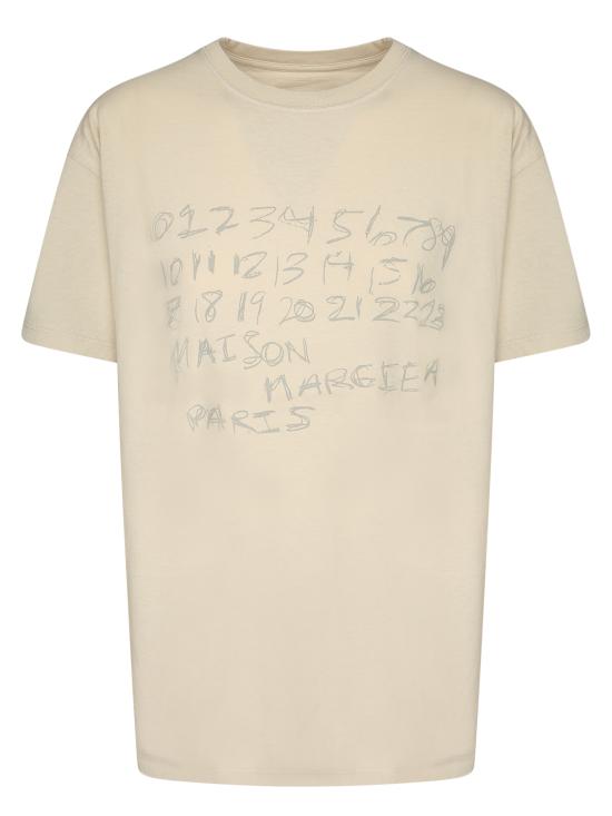26SS 마르지엘라 뉴메리컬 코튼 티셔츠 S51GC0544 S24575 119 White
