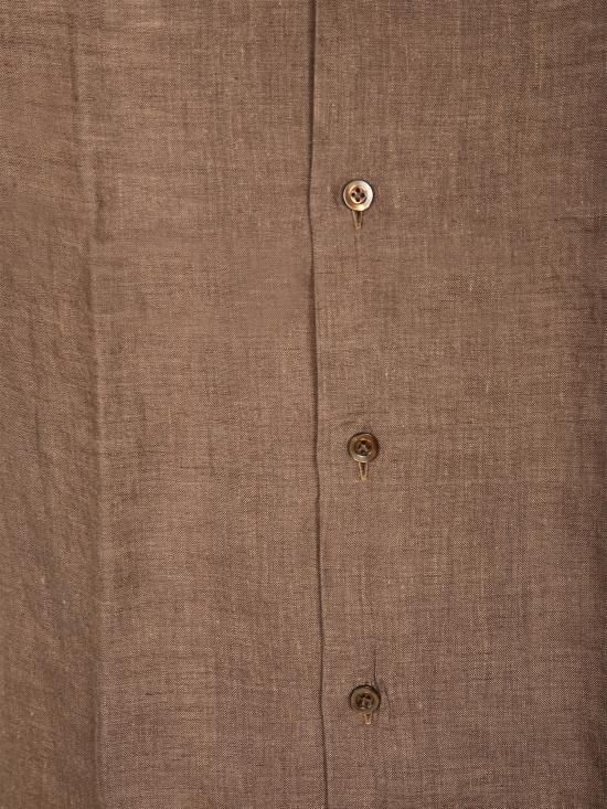 26SS 델 오글리오 셔츠 BOWLING VI26 396 Brown - DELL'OGLIO