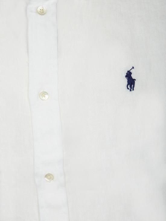 26SS 폴로 랄프로렌 포니 자수 리넨 셔츠 (211970730009) 211970730 518 White - POLO RALPH LAUREN